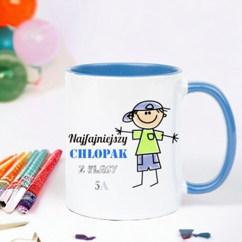 Kubek z nadrukiem prezent dla KOLEGI z klasy z imieniem chłopca 
