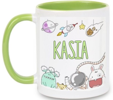 Kubek z nadrukiem prezent dla dziewczynki koleżanki z imieniem dziecka