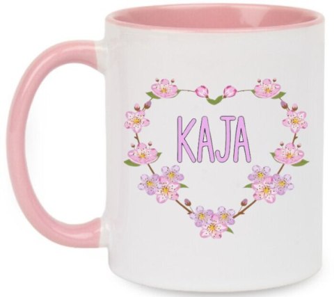 Kubek z nadrukiem prezent dla dziewczynki koleżanki z imieniem dziecka