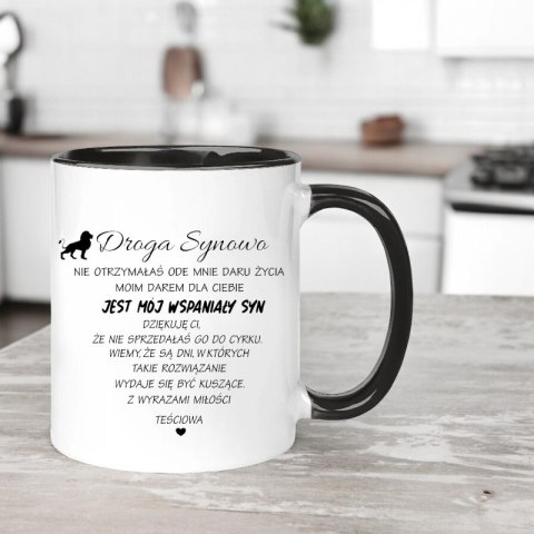 Kubek dla synowej urodziny imieniny śmieszny prezent synowa