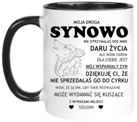 Kubek dla synowej urodziny imieniny śmieszny prezent synowa
