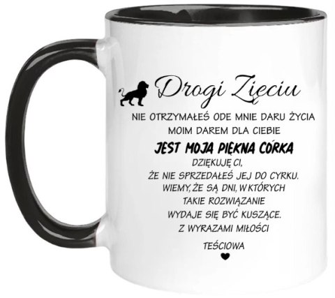 Kubek dla zięcia urodziny imieniny śmieszny prezent zięć