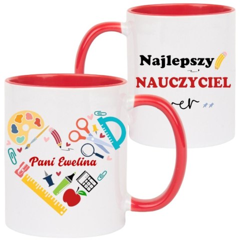 Kubek z imieniem prezent na Dzień nauczyciela wychowawcy przedszkolanki