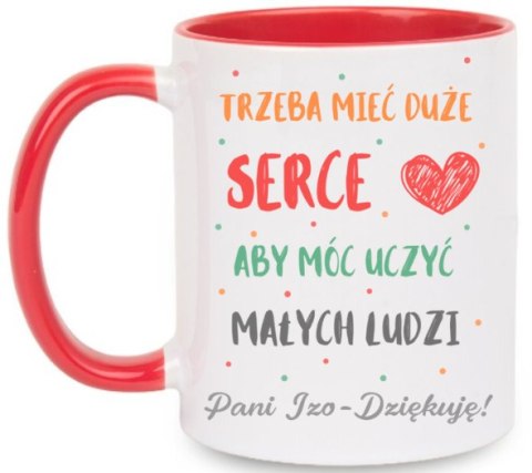 Kubek z imieniem prezent na Dzień nauczyciela wychowawcy przedszkolanki