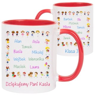 KUBEK Z IMIONAMI DZIECI PREZENT DZIEŃ NAUCZYCIELA PRZEDSZKOLANKI #