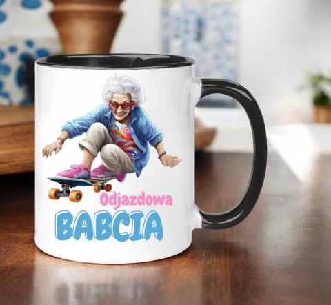 Kubek z nadrukiem śmieszny prezent Dzień Babci urodziny imieniny babcia
