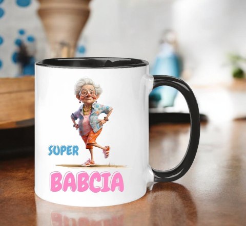 Kubek z nadrukiem śmieszny prezent Dzień Babci urodziny imieniny babcia