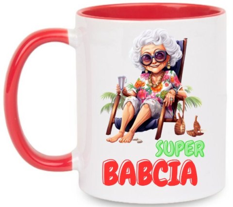 Kubek z nadrukiem śmieszny prezent Dzień Babci urodziny imieniny babcia