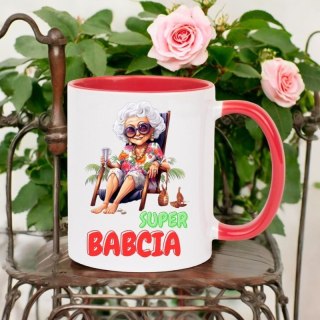 Kubek z nadrukiem śmieszny prezent Dzień Babci urodziny imieniny babcia