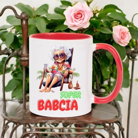 Kubek z nadrukiem śmieszny prezent Dzień Babci urodziny imieniny babcia