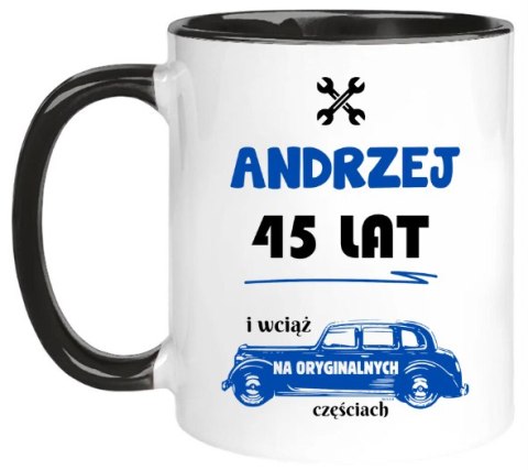 KUBEK Z NADRUKIEM ŚMIESZNY PREZENT URODZINY IMIENINY KOLEGI DOWOLNE IMIĘ #