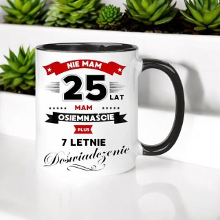 Kubek z nadrukiem śmieszny prezent na 25 urodziny