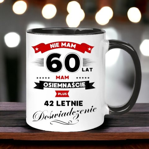 Kubek z nadrukiem śmieszny prezent na 60 URODZINY
