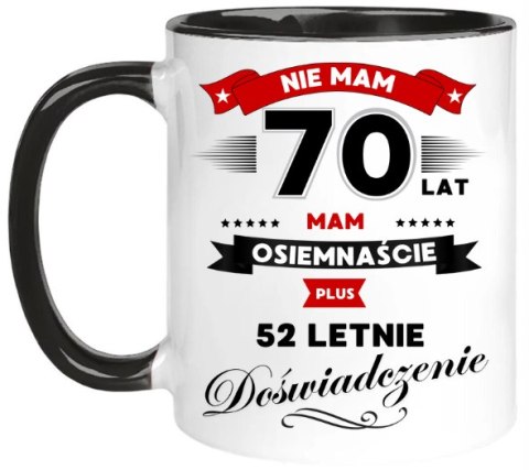 Kubek z nadrukiem śmieszny prezent na 70 URODZINY