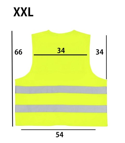 KAMIZELKA ODBLASKOWA Z NADRUKIEM NAPISEM LOGO REKLAMA BHP XXL #