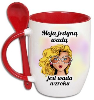 Kubek z łyżeczką prezent Dzień Kobiet dla koleżanki dziewczyny mamy wzory