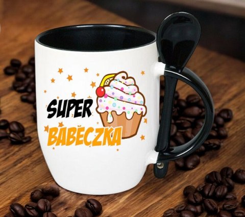 Kubek z łyżeczką prezent Dzień Kobiet dla koleżanki dziewczyny mamy wzory