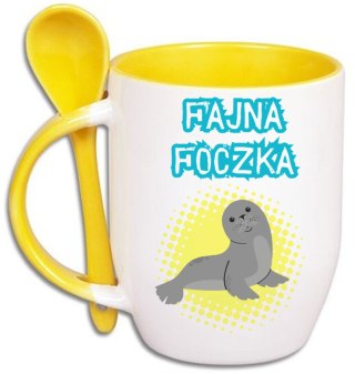 Kubek z łyżeczką prezent Dzień Kobiet dla koleżanki dziewczyny mamy wzory