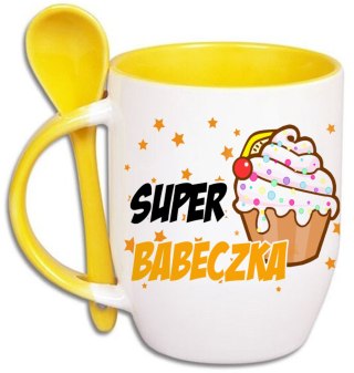 Kubek z łyżeczką prezent Dzień Kobiet dla koleżanki dziewczyny mamy wzory