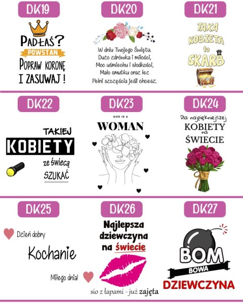 Kubek z łyżeczką prezent Dzień Kobiet dla koleżanki dziewczyny mamy wzory