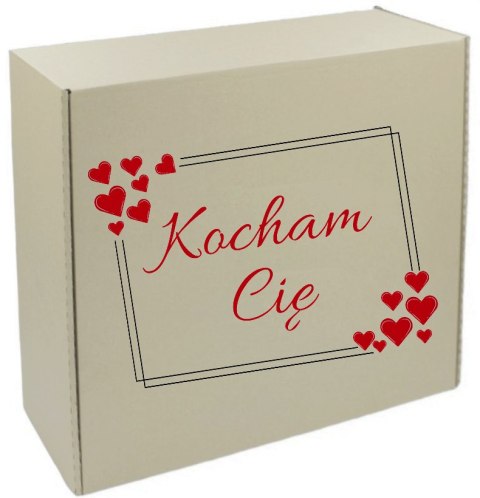 PUDEŁKO OZDOBNE Z ŻYCZENIAMI NADRUK KARTON NA PODUSZKĘ 40x34x10 RÓŻNE WZORY