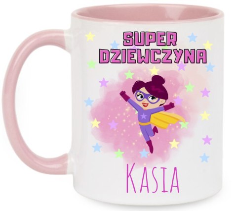 Kubek prezent dla dziewczyny koleżanki z imieniem urodziny Dzień Kobiet