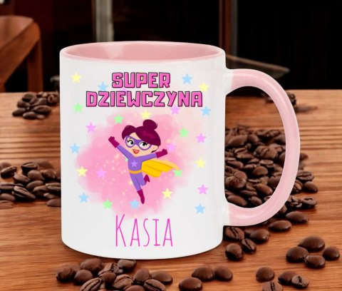 Kubek prezent dla dziewczyny koleżanki z imieniem urodziny Dzień Kobiet