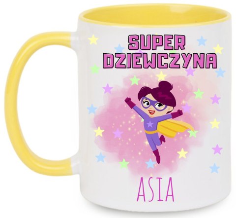 Kubek prezent dla dziewczyny koleżanki z imieniem urodziny Dzień Kobiet