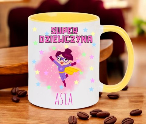 Kubek prezent dla dziewczyny koleżanki z imieniem urodziny Dzień Kobiet