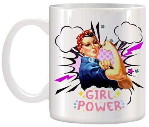 Kubek z nadrukiem dla koleżanki dziewczyny żony mamy Dzień Kobiet urodziny