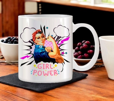 Kubek z nadrukiem dla koleżanki dziewczyny żony mamy Dzień Kobiet urodziny