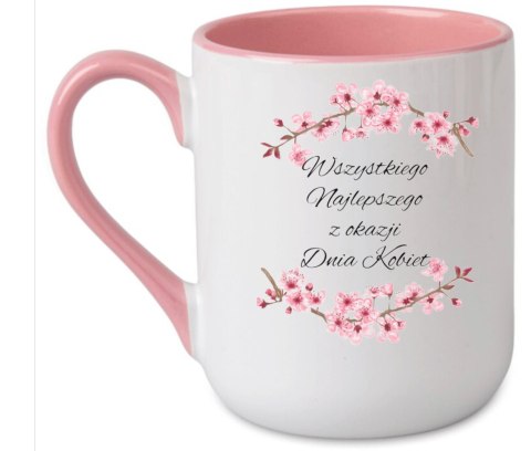 Kubek z nadrukiem prezent dla koleżanki dziewczyny żony mamy Dzień Kobiet