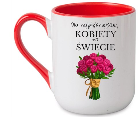 Kubek z nadrukiem prezent dla koleżanki dziewczyny żony mamy Dzień Kobiet