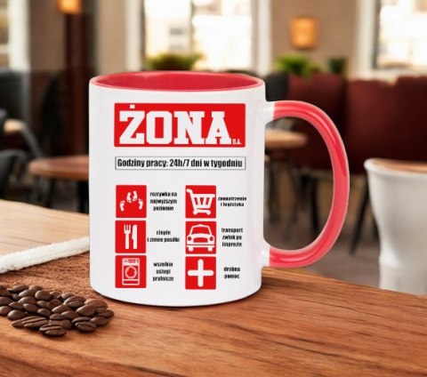 Kubek z nadrukiem prezent dla koleżanki dziewczyny żony mamy Dzień Kobiet