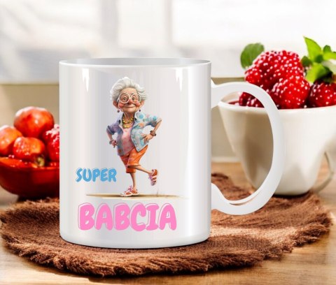 Kubek z nadrukiem śmieszny prezent Dzień Babci urodziny imieniny babcia