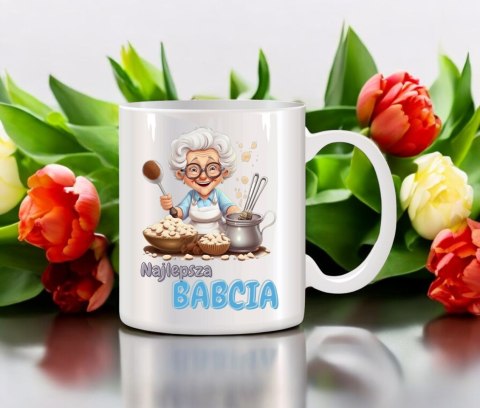 Kubek z nadrukiem śmieszny prezent Dzień Babci urodziny imieniny babcia