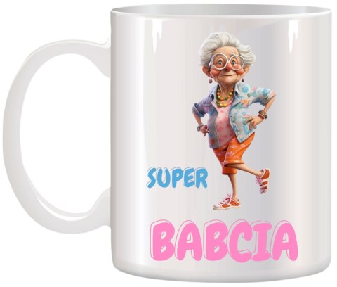 Kubek z nadrukiem śmieszny prezent Dzień Babci urodziny imieniny babcia