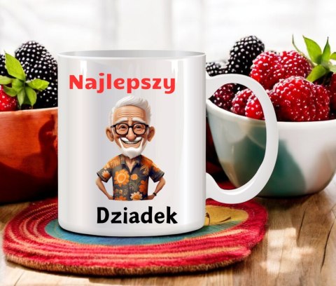 Kubek z nadrukiem śmieszny prezent Dzień Dziadka urodziny imieniny dziadek