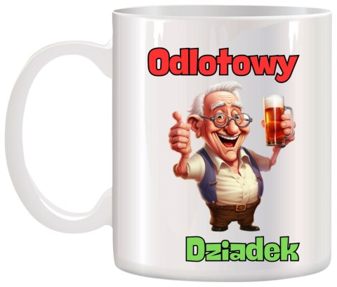 Kubek z nadrukiem śmieszny prezent Dzień Dziadka urodziny imieniny dziadek