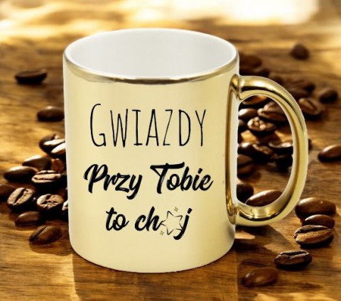 Kubek złoty premium prezent dla żony koleżanki dziewczyny urodziny