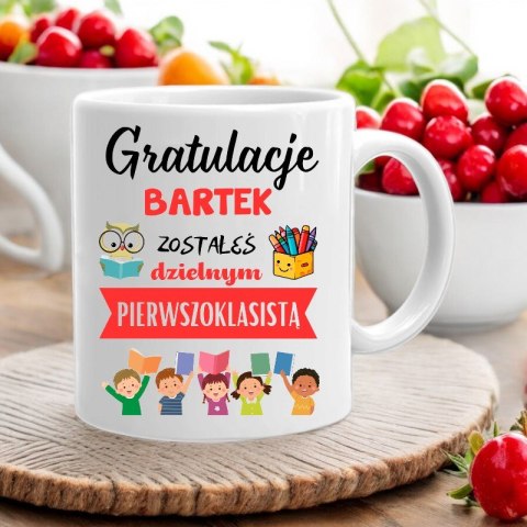 KUBEK DLA PIERWSZOKLASISTY IMIĘ CHŁOPCA DZIEWCZYNKI PASOWANIE NA UCZNIA # KUBEK DLA PIERWSZOKLASISTY IMIĘ CHŁOPCA DZIEWCZYNKI PASOWANIE NA UCZNIA #