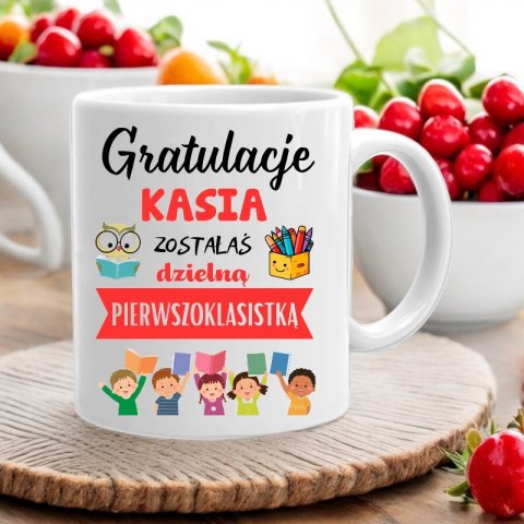 KUBEK DLA PIERWSZOKLASISTY IMIĘ CHŁOPCA DZIEWCZYNKI PASOWANIE NA UCZNIA # KUBEK DLA PIERWSZOKLASISTY IMIĘ CHŁOPCA DZIEWCZYNKI PASOWANIE NA UCZNIA #