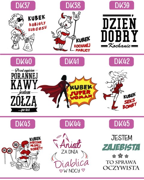 Kubek z nadrukiem dla koleżanki dziewczyny żony mamy Dzień Kobiet urodziny