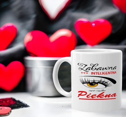 Kubek z nadrukiem dla koleżanki dziewczyny żony mamy Dzień Kobiet urodziny