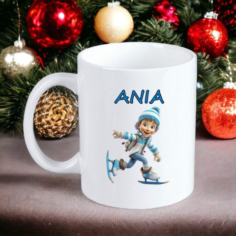 Kubek z nadrukiem imieniem prezent mikołajki święta Boże Narodzenie imię