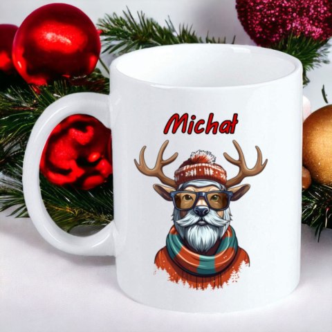Kubek z nadrukiem imieniem prezent mikołajki święta Boże Narodzenie imię
