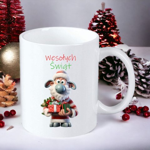 Kubek z nadrukiem prezent na mikołajki święta Boże Narodzenie