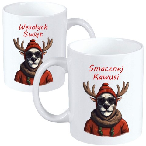 Kubek z nadrukiem prezent na mikołajki święta Boże Narodzenie