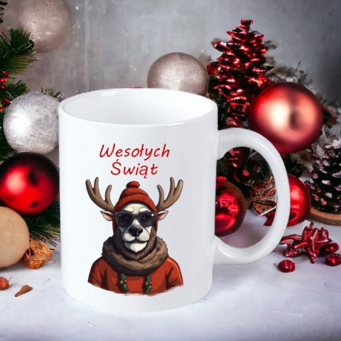 Kubek z nadrukiem prezent na mikołajki święta Boże Narodzenie