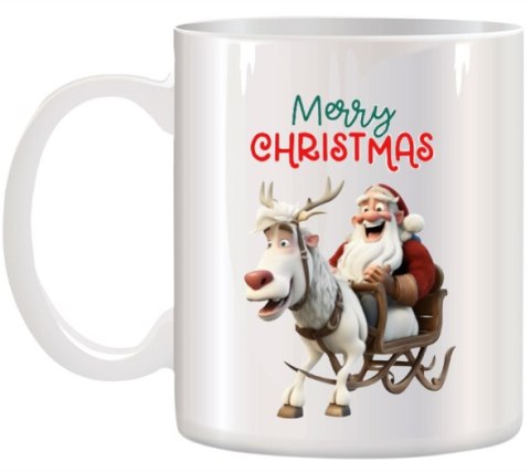 Kubek z nadrukiem prezent na mikołajki święta Boże Narodzenie